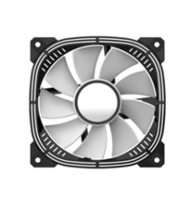 Вентилятор для корпуса ALSEYE Luna-120-B-R, черный/белый