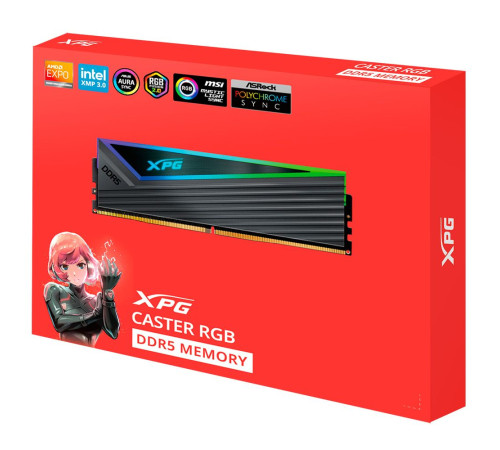 Модуль оперативной памяти XPG 32GB CASTER Gray DDR5 6400Mhz DIMM, Kit (2x16GB), RTL