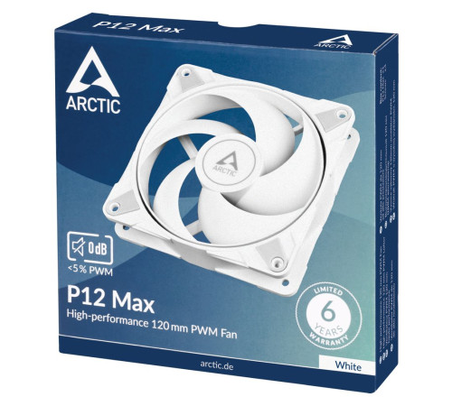 Вентилятор для корпуса Arctic Cooling P12 Max, белый