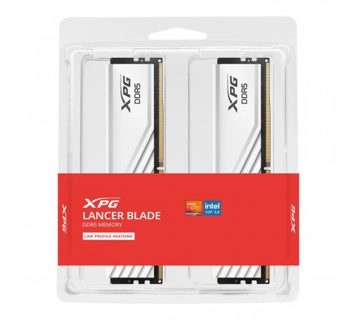 Модуль памяти ADATA XPG Lancer Blade 32GB DDR5 6400 DIMM White kit 16*2, 1.4V, CL32-39-39