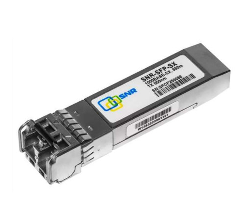 Трансивер SNR SFP 100BASE-SX, SWL, MMF, LC duplex, 850нм, up to 550м (7.5dB), analog CISCO GLC-SX-MM