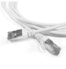 Патч-корд Hyperline S/FTP, экранированный, категория 6, 28AWG, LSZH, 5 м, белый