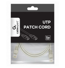 Патч-корд Cablexpert UTP кат.5e, 1.5 м, литой, многожильный, серый
