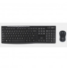 Комплект клавиатура и мышь Logitech  MK270 |920-004518| клавиатура черная, 112 клавиш с защитой от воды, |920-004518| мышь черная, оптическая, 1000dpi, 3 кнопки, 2.4GHz, USB-ресивер (039247) {6}