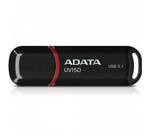 USB накопитель ADATA DashDrive UV150 AUV150-64G-RBK USB 3.0, 64GB R35/W10, Black, Retail (799291)