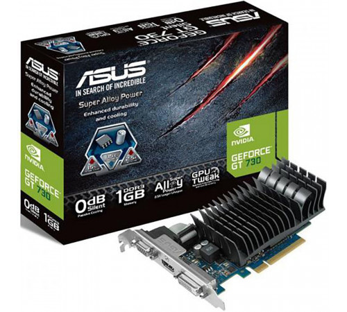 Видеокарта ASUS GT730 2GB GDDR5 64bit VGA DVI HDMI PASSIVE LP RTL