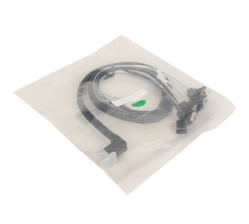 Кабель ACD-RA8643-RASATASB-08M, SFF8643(угловой) -to- 4*SATA(угловой)+SB ( HDmSAS RightAngle -to- 4*SATA RightAngle +SideBand ) 0,75 м (аналог 2279900-R)