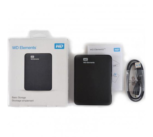 Внешний жесткий диск 2TB Western Digital Elements Portable WDBU6Y0020BBK-WESN, черный