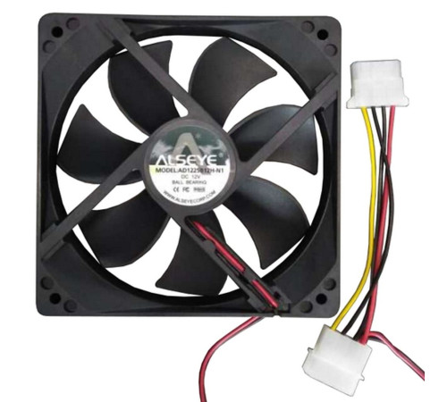 Вентилятор для корпуса ALSEYE AD1225B12H-N1, черный