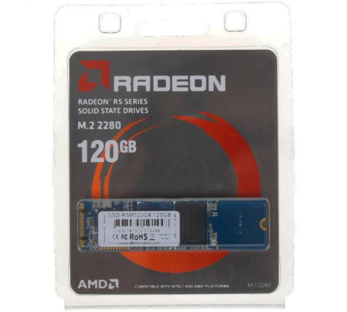 Твердотельный накопитель AMD Radeon R5 R5M120G8, 120GB, M.2(22x80mm)