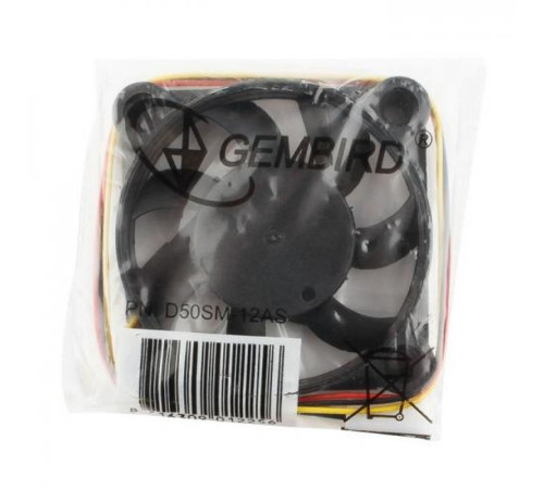 Вентилятор  для корпуса Gembird D50SM-12AS, черный