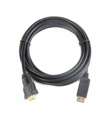 Кабель DisplayPort-DVI Cablexpert CC-DPM-DVIM-3M, 20M/25M, 3 м, черный, экран