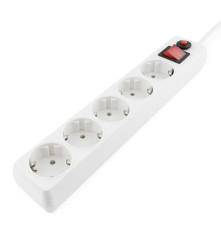 Сетевой фильтр Гарнизон ЕНLW-4, 5 розеток, 0.5 м, белый