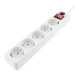 Сетевой фильтр Гарнизон ЕНLW-4, 5 розеток, 0.5 м, белый