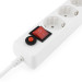 Сетевой фильтр Гарнизон ЕНLW-4, 5 розеток, 0.5 м, белый