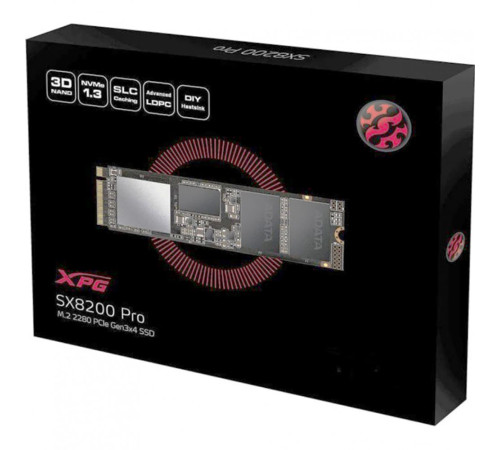 Твердотельный накопитель ADATA XPG SX8200 Pro, 512GB, M.2(22x80mm)