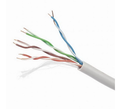 Кабель витая пара Cablexpert UTP 5e, 4 пары, 0.40 мм, CCA, одножильный, 305 м, серый