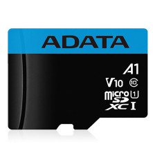 Карта памяти microSDXC 256GB ADATA Premier AUSDX256GUICL10A1-RA1 Class 10 UHS-I/V10 A1, с адаптером