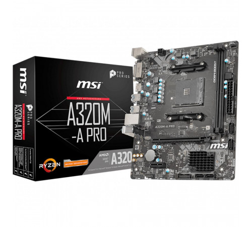 Материнская плата MSI A320M-A PRO (AM4)