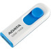 USB накопитель 64GB ADATA C008 USB 2.0, белый/синий