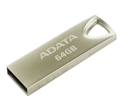 USB накопитель 64GB ADATA UV210, USB 2.0, серебристый