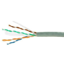 Кабель Cablexpert UTP5e, 4 пары, 0.51 мм, CCA, одножильный, 305 м, серый