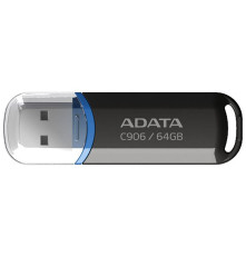 USB накопитель 64GB ADATA C906 USB 2.0, черный/синий