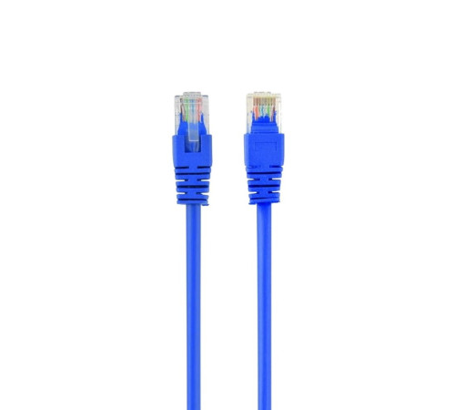 Патч-корд Cablexpert UTP кат.5e, 0.5 м, литой, многожильный, синий