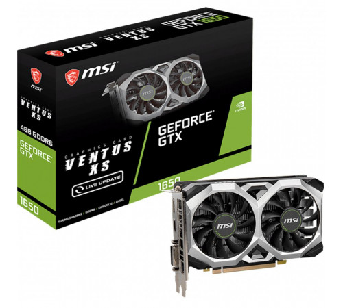 Видеокарта MSI GTX1650 D6 VENTUS XS V1 4GB, GDDR6/128-bit