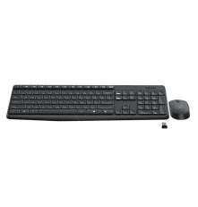 Комплект (клавиатура + мышь) беспроводной Logitech  MK235, серый
