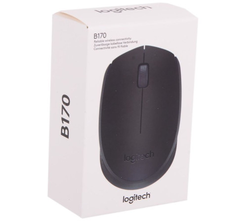 Мышь беспроводная Logitech B170, черный
