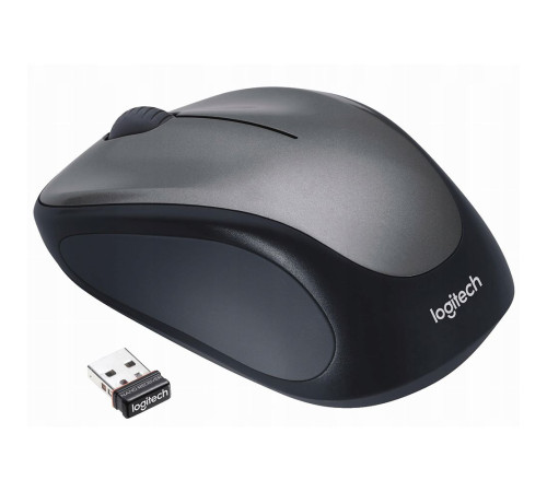 Мышь беспроводная Logitech M235, серый/черный