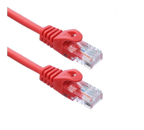 Патч-корд ACD Cat 5e, UTP, 24 AWG, 4 Pair, 7/0.18мм, CCA, 3 м, красный