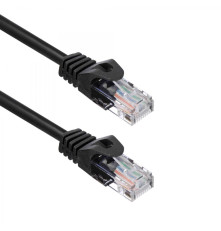 Патч-корд ACD Cat 5e, UTP, 24 AWG, 4 Pair, 7/0.18мм, CU, 3 м, черный