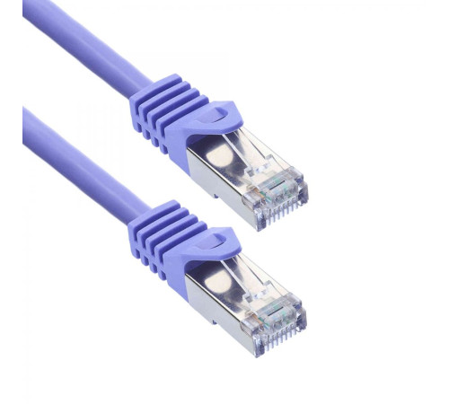 Патч-корд ACD Cat 6a, SSTP, 27 AWG, CU, 5 м, фиолетовый