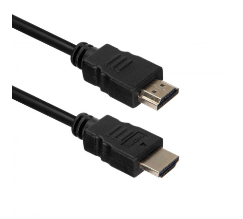 Кабель ACD-DHHM1-10B HDMI 1.4, Golden Plated,19m/19m, черный, 1 м