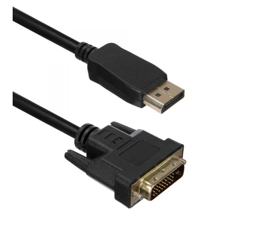 Кабель ACD-DDIM2-30B DisplayPort 1.2, DP-DVI, Golden Plated, 20m/25m, черный, 3 м