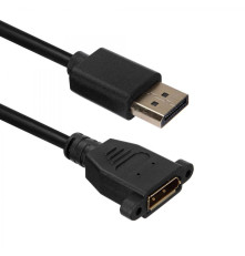 Кабель ACD-DDPF2-30B DisplayPort 1.2, DP extension, Golden Plated, 20m/20f, черный, 3 м