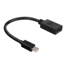 Кабель-адаптер ACD-DAMDF-01B, mDP-DP, Golden Plated, 20m/20f, черный, 0.2 м