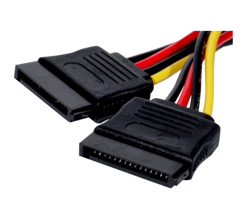 Переходник питания IDE-устройств 1 big в 2 SATA ExeGate EX-CC-SATA-PSY 15см