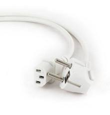 Кабель питания Cablexpert, Schuko(S22)- C13, VDE, 10А, 0.75 мм2, с заземлением, 1.8 м, белый
