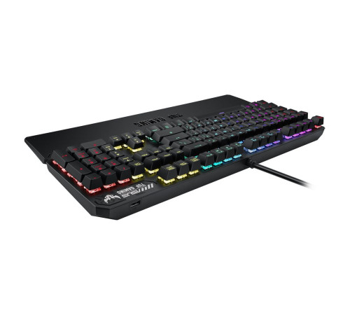 Клавиатура проводная игровая ASUS RA05 TUF GAMING K3 Kailh, 104 клавиши, USB,  черный