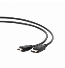 Кабель DisplayPort-HDMI Cablexpert CC-DP-HDMI-7.5M, 20M/19M, 7.5 м, черный, экран