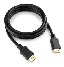 Кабель HDMI Cablexpert CC-HDMI4L-6, 1.8 м, v2.0, 19M/19M, серия Light, черный, позол. разъемы, экран