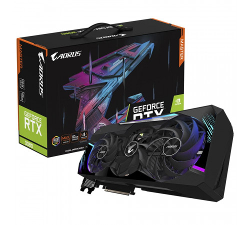 Видеокарта Gigabyte RTX3080 MASTER 10GB, GDDR6X/320-bit