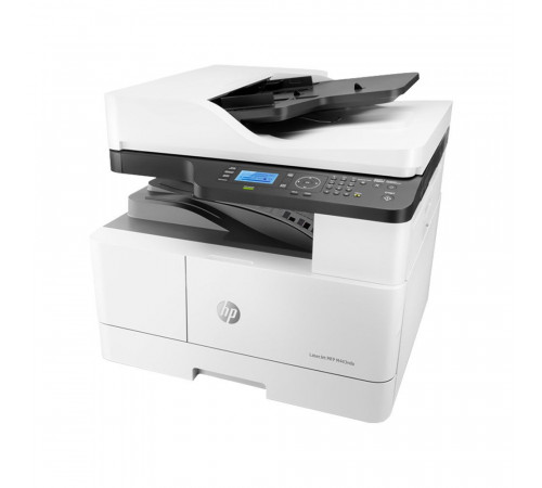 МФУ HP LaserJet M443nda А3, лазерное, черно-белое, 25стр/мин, 1200dpi, 600МГц, 512Мб, 100АПД, USB/Ethernet, 4000стр/картридж, (8AF72A)