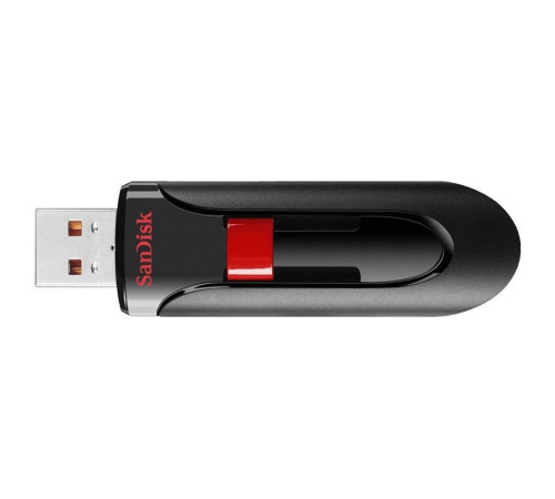 USB накопитель 256GB SanDisk Cruzer Glide 3.0 USB 3.2 Gen 1, черный/красный