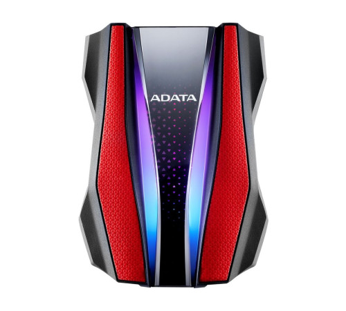 Внешний жёсткий диск 1TB ADATA HD770G, RGB, черный/красный