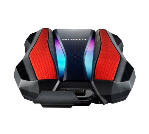 Внешний жёсткий диск 1TB ADATA HD770G, RGB, черный/красный