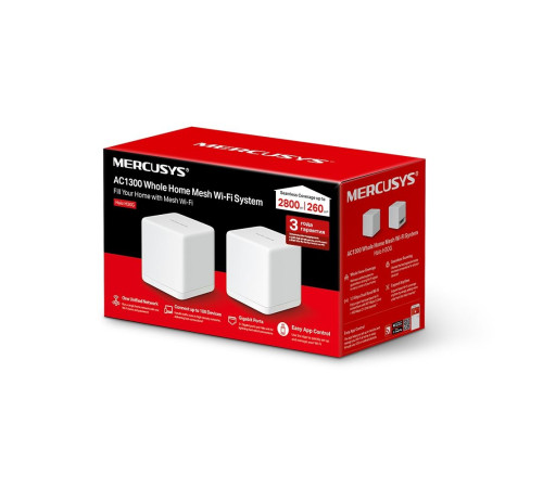 Wi-Fi MESH система Mercusys Halo H30G(2-pack), белый